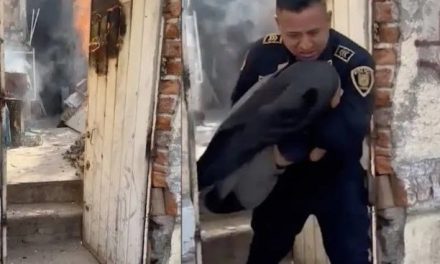 Video: Policías de la CDMX rescatan a tres menores  de casa en llamas