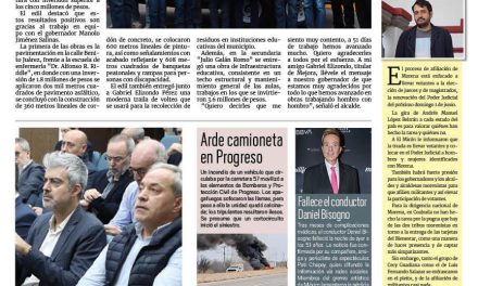Portada RCG Carbonífera [21 de febrero de 2025] Óscar Ríos y Gabriel Elizondo entregan obras en San Juan de Sabinas; Policía Estatal implementa Operativo Abrigo en Sabinas y más…