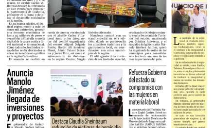 Portada RCG Centro [26 de febrero de 2025] Será Monclova invitado especial en el Festival de la Carne Asada; alertan ante aumento en el precio de verduras y más…
