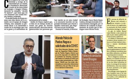 Portada RCG Fronteriza [21 de febrero de 2025] Reforzará Acuña la identidad de la ciudad; Gobierno de Acuña activa Operativo Invernal y más…