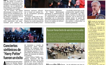Portada RCG Fronteriza [23 de febrero de 2025] Arranca en Acuña la Feria de Orientación Vocacional; Remodelará estado el Hospital General de Acuña y más…