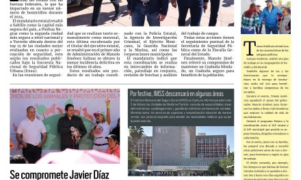 Portada RCG Media [03 de febrero de 2025] Logramos buenos indicadores en seguridad: Manolo Jiménez; se compromete Javier Díaz a trabajar a favor de los animales de compañía  y más…
