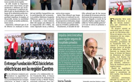 Portada RCG Media [18 de febrero de 2025] Da a conocer Javier Díaz los foros para el Plan Municipal de Desarrollo; entrega Fundación RCG bicicletas eléctricas en la región Centro y más…