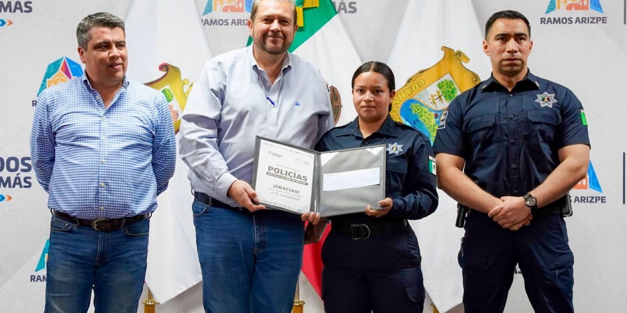 Reconoce Tomás Gutiérrez valentía de oficial de Policía de Ramos Arizpe