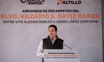 Continúan trabajos de pavimentación en Nazario Ortiz Garza