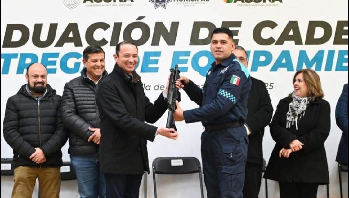 Se gradúan 53 cadetes de seguridad pública en Acuña