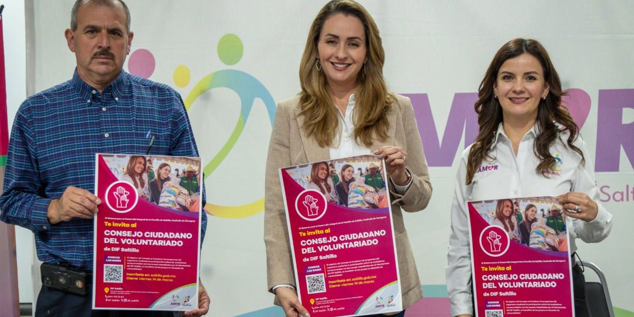 Luly López creará el Consejo Ciudadano del Voluntariado del DIF Saltillo
