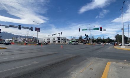 Inició ajuste vial en periférico y Valdez Sánchez en Saltillo