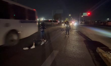 Motociclista se accidenta en Saltillo