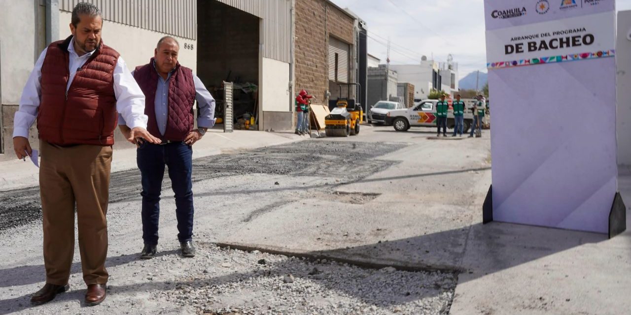 Supervisa Tomás Gutiérrez el Programa de Bacheo