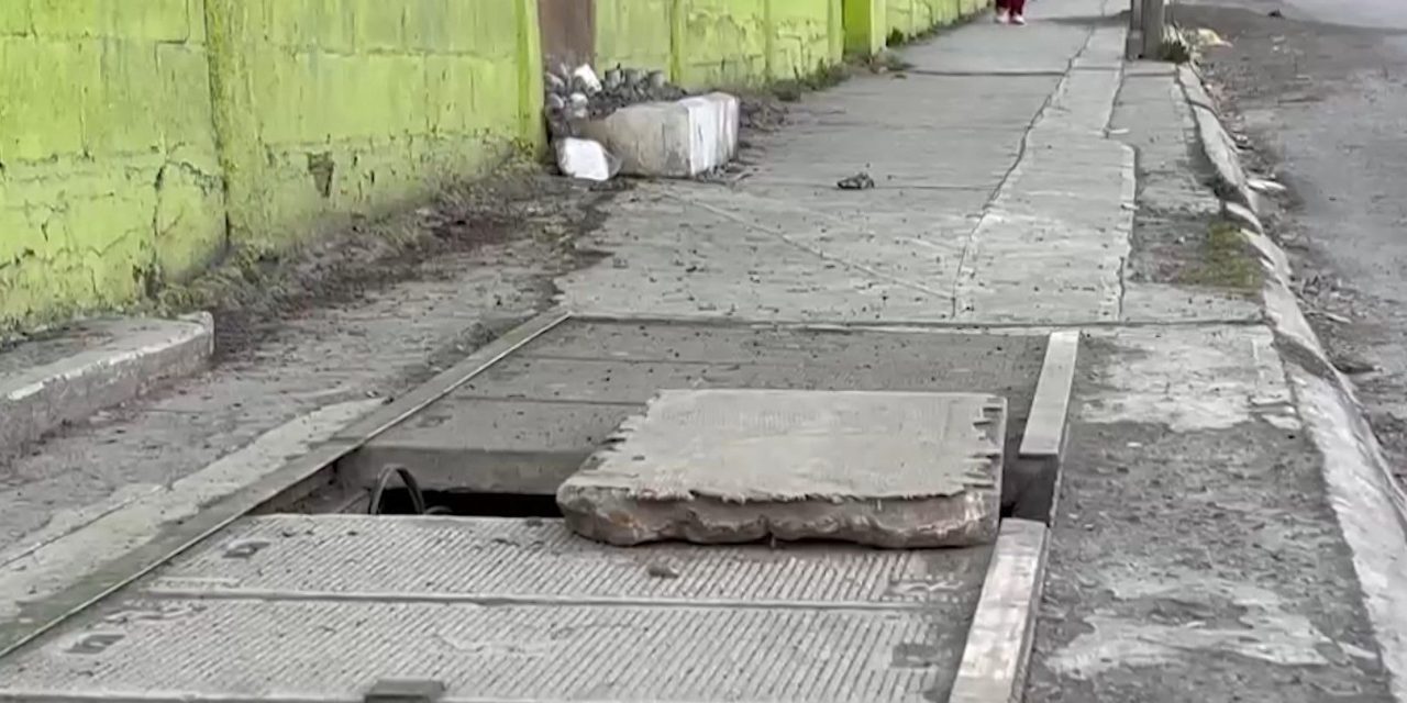 Repararon alcantarilla abierta en Saltillo
