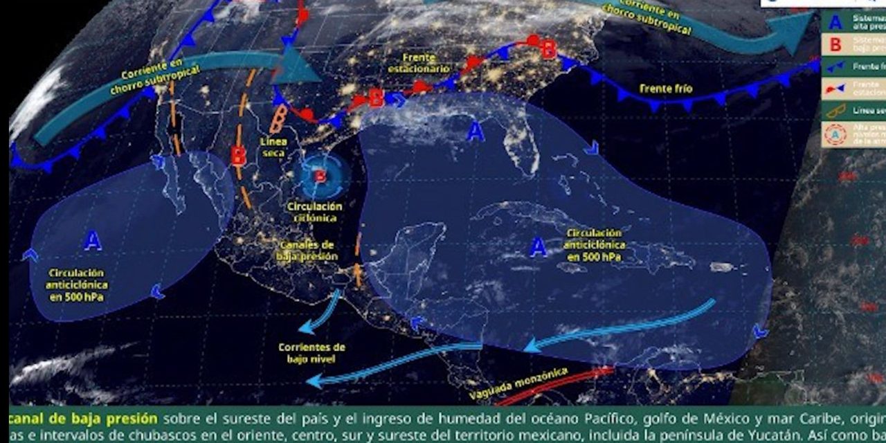 Se esperan lluvias y fuertes vientos en las cinco regiones del estado
