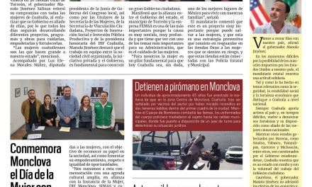 Portada RCG Centro [05 de marzo de 2025]‘Las mujeres coahuilenses hacen grande al estado’; conmemora Monclova el Día de la Mujer con arte y cultura y más…