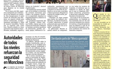 Portada RCG Centro [08 de marzo de 2025] Manolo Jiménez cuida, fortalece y empodera a las coahuilenses; policía implementará operativo especial para marcha del Día de la Mujer en Monclovay más…
