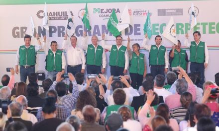Da inicio Manolo Jiménez al Gran Programa de Recarpeteo
