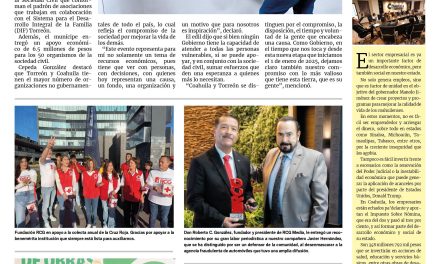Portada RCG Lagunera [15 de marzo de 2025] Firma alcalde Acuerdo de Corresponsabilidad con Organizaciones de la Sociedad Civil; Dan inicio a trabajos de fumigación en Torreón y más…