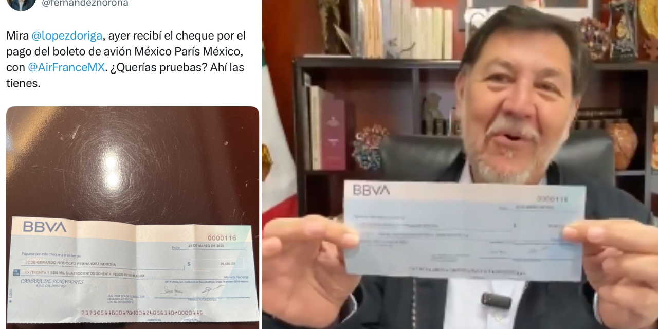 Noroña sigue defendiendo gasto de su viaje a Europa en medio de polémica