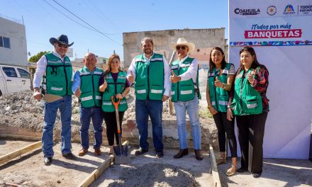 Arranca Tomás Gutiérrez el programa ‘Todos por Más Banquetas’ en Ramos Arizpe