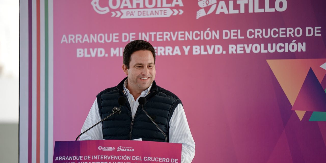 Arranca Javier Díaz acciones de movilidad al oriente de Saltillo