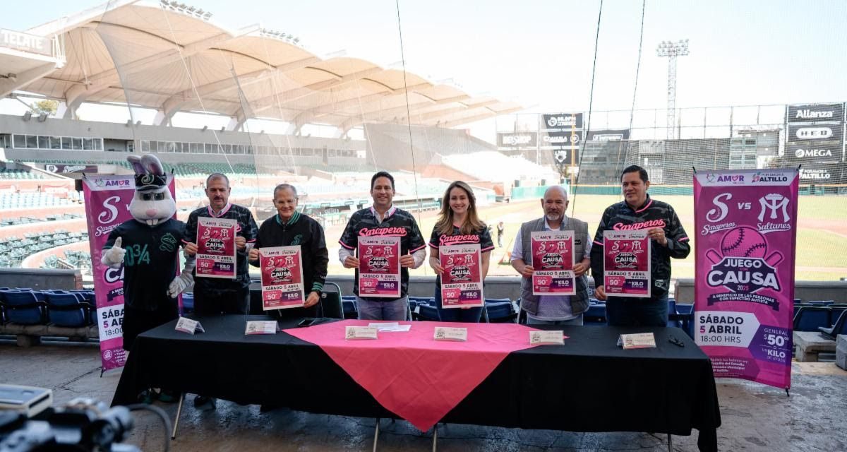 Presentan Javier y Luly ‘Juego con Causa 2025’ de los Saraperos