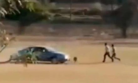 Video: Hombre cegado por la ira intenta atropellar a futbolistas tras un partido