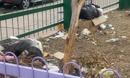 Reportan vecinos exceso de basura en la plaza Urdiñola