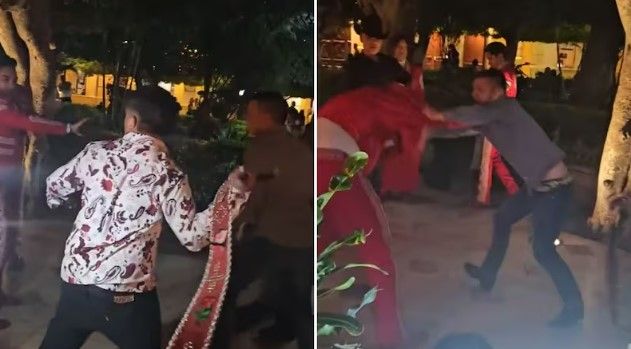 Mariachis vs Norteños… se arma batalla campal en Guanajuato (video)