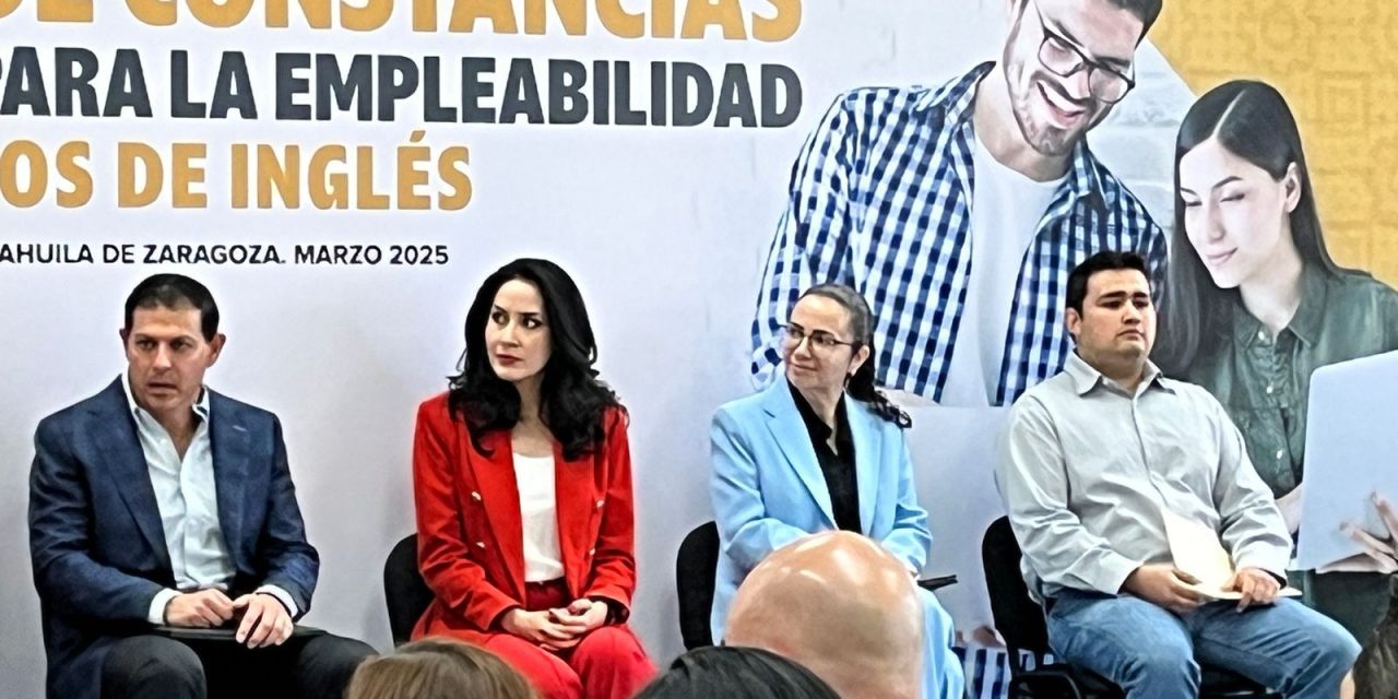 Entrega el gobierno constancias de capacitación para empleabilidad en cursos de ingles