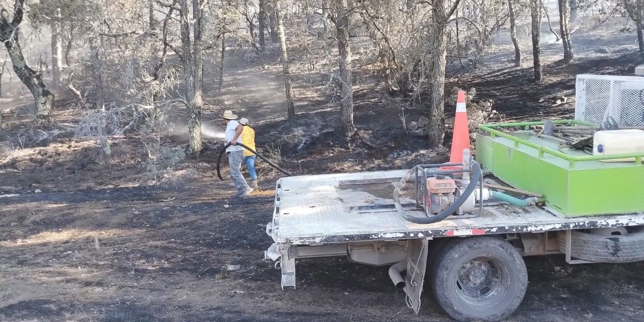 Incendio en Arteaga moviliza a cuerpos de emergencia