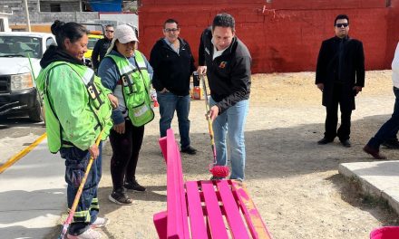 Javier Díaz supervisa las brigadas de limpieza en Saltillo
