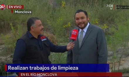 Realizan trabajo de limpieza en el río Monclova