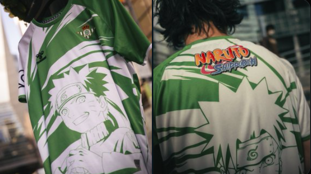 Real Betis rinde homenaje a Naruto con una playera de edición limitada