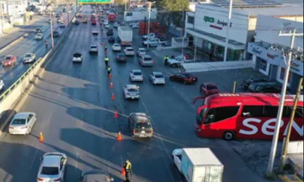 Saltillo: Regresó el operativo vial al cruce del periférico y Valdez Sánchez