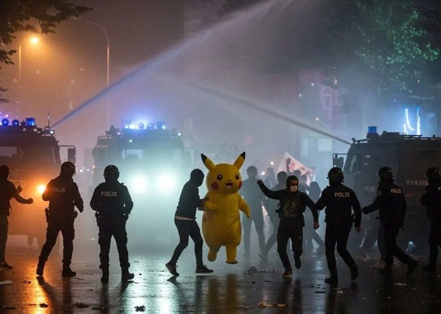Aparece Pikachu en protestas contra el gobierno en Turquía