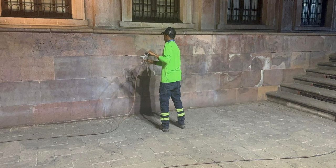 Saltillo: Resguardan edificios públicos de cantera previo al 8M