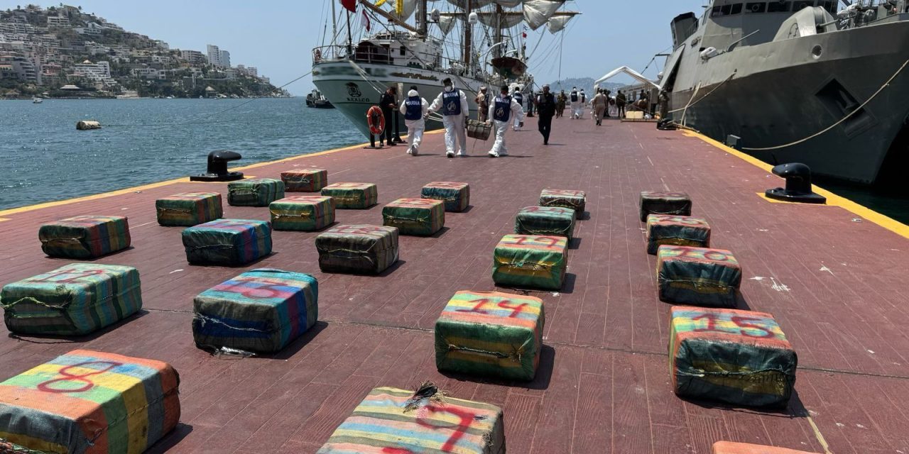 Marina asegura 1,800 kilos de cocaína en operativo en el Pacífico