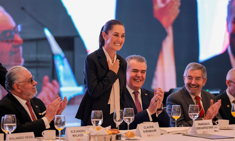 Empresarios respaldan negociaciones de Sheinbaum con Estados Unidos