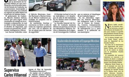 Portada RCG Centro [21 de abril de 2025] Apuntan saldo blanco en Coahuila durante Semana Santa; supervisa Carlos Villarreal avance de obras en el municipio y más…