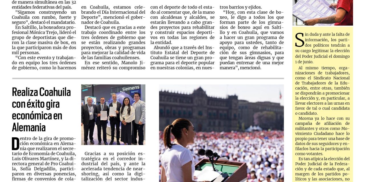 Portada RCG Fronteriza [7 de abril de 2025] Fomentamos el deporte por una sociedad más sana: Manolo Jiménez; un éxito el regreso del ‘Running las Vacas’ y más…
