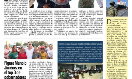 Portada RCG Lagunera [1 de abril de 2025] Dona Gobierno de Coahuila terreno para nuevo Hospital de Especialidades; Inician las brigadas a favor de la ciudadanía en Torreón y más…
