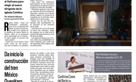 Portada RCG Nacional e Internacional [28 de abril de 2025] Despiden al papa y viene el cónclave; da inicio la construcción del tren México-Querétaro y más…
