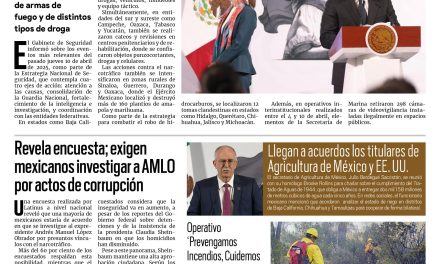 Portada RCG Nacional e Internacional [12 de abril de 2025] Informa Gabinete de Seguridad avance de acciones en todo México; revela encuesta; exigen mexicanos investigar a AMLO por actos de corrupción y más…