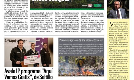 Portada RCG Media [14 de abril de 2025] En esta Semana Santa cuidemos el campo y los bosques; siguen acciones de recarpeteo; ahora en la colonia Analco de Ramos Arizpe y más…
