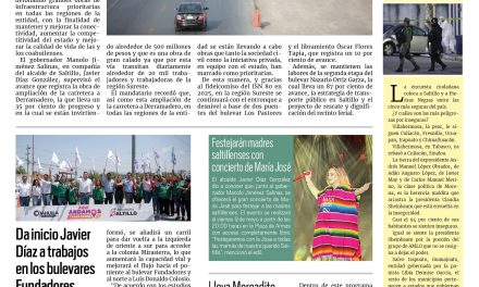 Portada RCG Media [24 de abril de 2025] Supervisan autoridades ampliación de la carretera a Derramadero; da inicio Javier Díaz a trabajos en bulevares Fundadores y Colosio y más…
