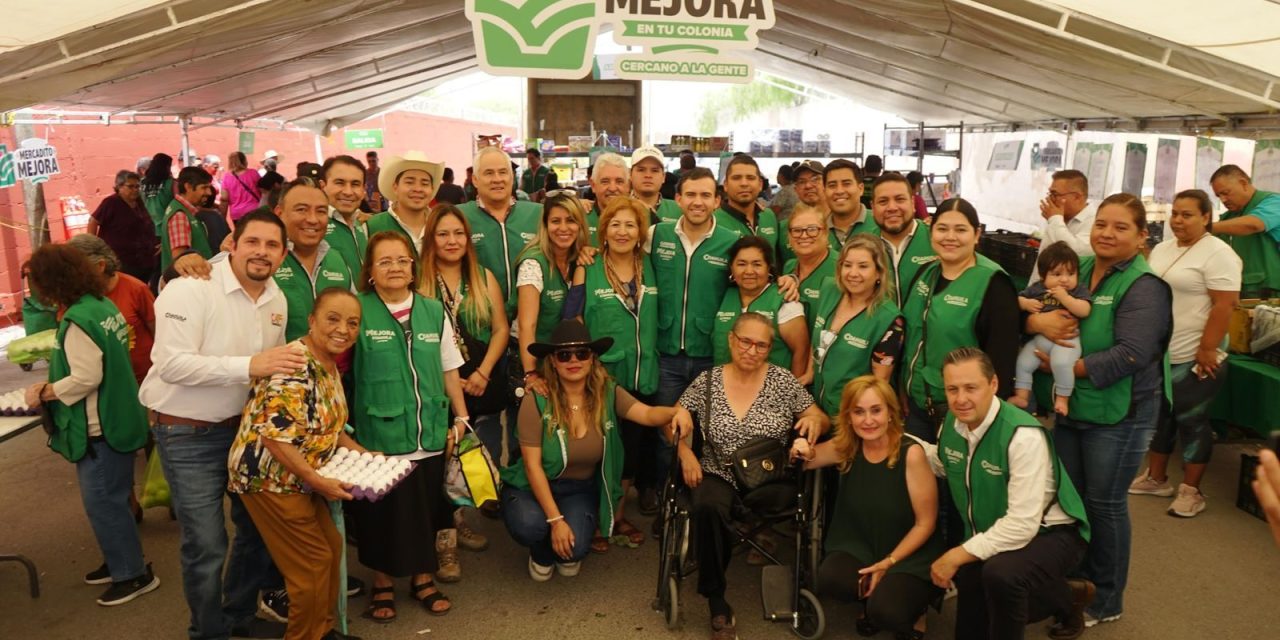 Lleva Mercadito Mejora beneficios a la colonia Espinoza Mireles