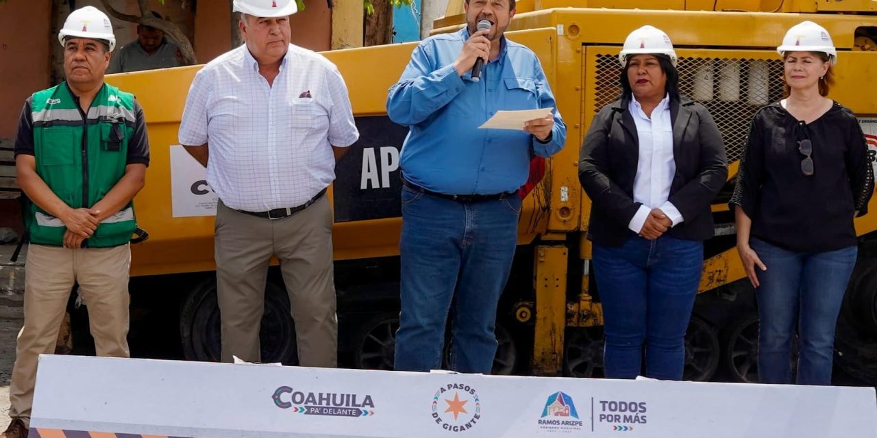 Mejora Tomás Gutiérrez las calles de Ramos Arizpe