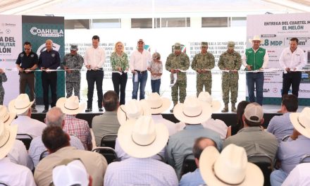 Entrega Manolo Jiménez nuevos cuarteles para blindar Coahuila