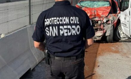 Hombre muere tras aparatoso accidente en la autopista Monterrey- Saltillo