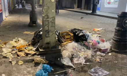 Se notificará a comerciantes del Distrito Centro sobre mantener su área limpia o habrá multas