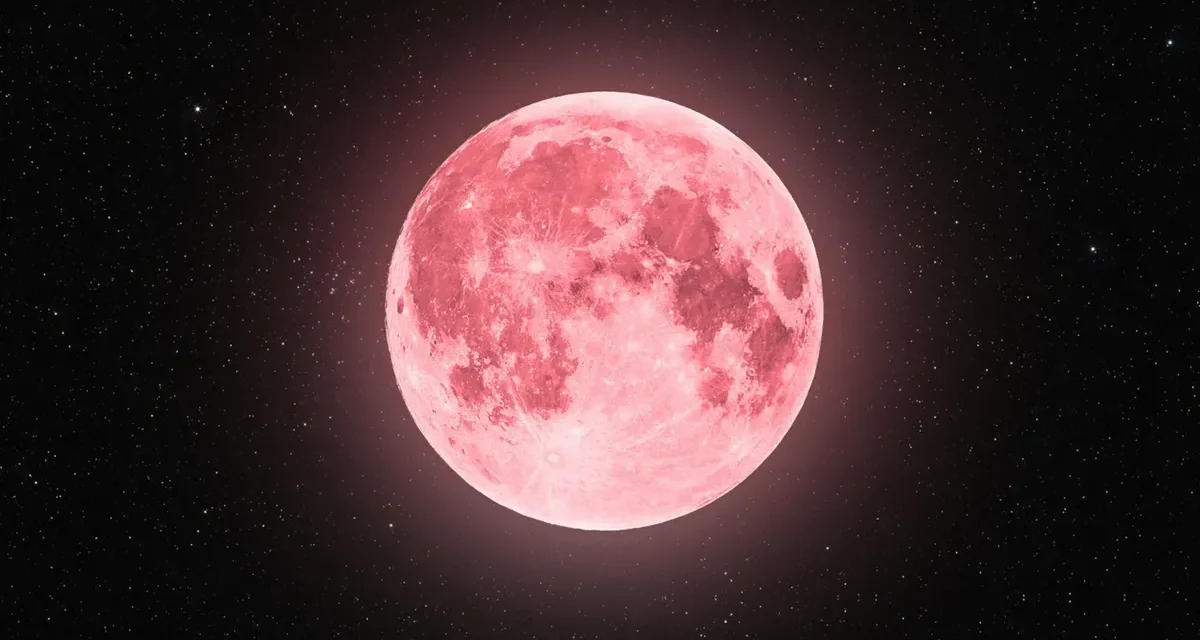 Falta poco para ver la Luna Rosa de abril